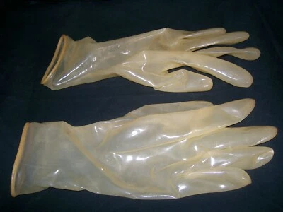 FETISSO FETISH BONDAGE RUBBER LATEX BDSM SHORT FISTING GLOVES Swinging 1510 PEGGING