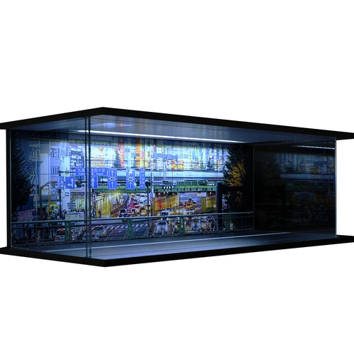 Diorama 1/64 modellino auto garage illuminazione led garage riparazione negozio scena modello regalo - Foto 38 di 59