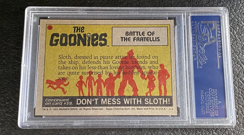 PSA Auto 1985 Topps The Goonies Jonathan Ke Quan Signed Card #58 Ke Huy DNA 80s - Image 3 of 3