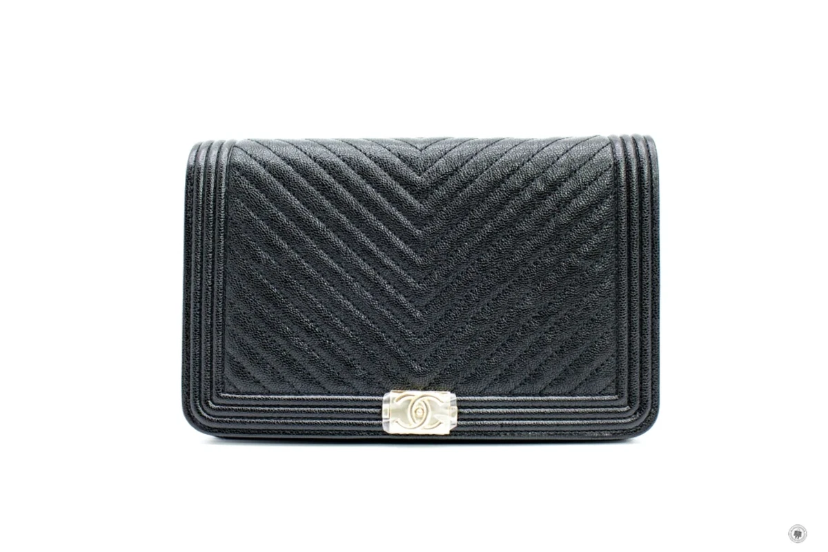 Chanel Leboy WOC, Caviar Black - Luxury Essentials