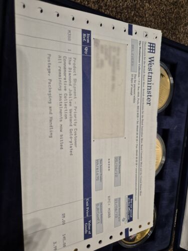 2012 DIAMOND JUBILEE WEEKEND GOLD-PLATED COMMEMORATIVE SET - Picture 18 of 19