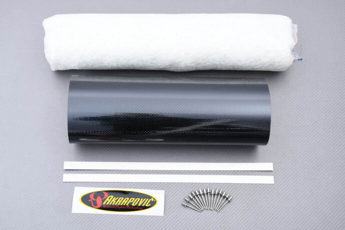 Cartouche carbone Akrapovic en fibre de verre pour échappement moto S-H6SO5-HC