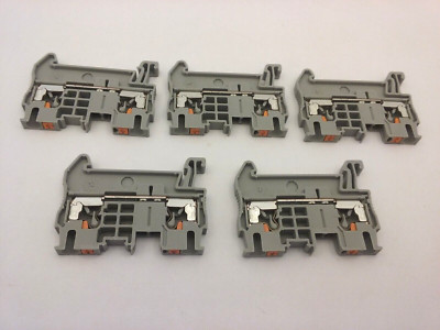 PHOENIX CONTACT PT 2,5 TERMINAL BLOCK 800V DIN RAIL MOUNT (LOT OF 5) NNB