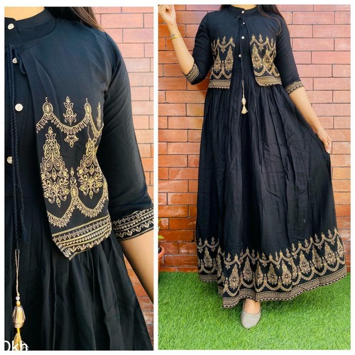 Bollywood Gown Kurti Jacket Shurg Dress 