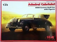 Icm 35471 Admiral Cabriolet Wwii Staff Car With Figures 1:35 Neu In Ovp