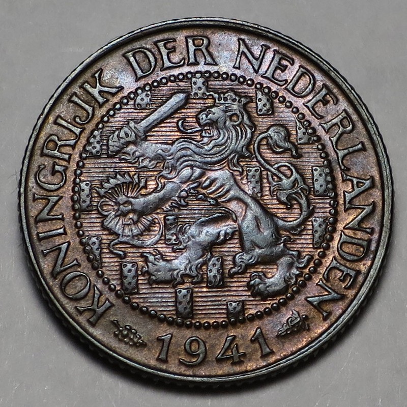 Netherlands 1941 Cent - 1 Cent, KM# 152, AU Details