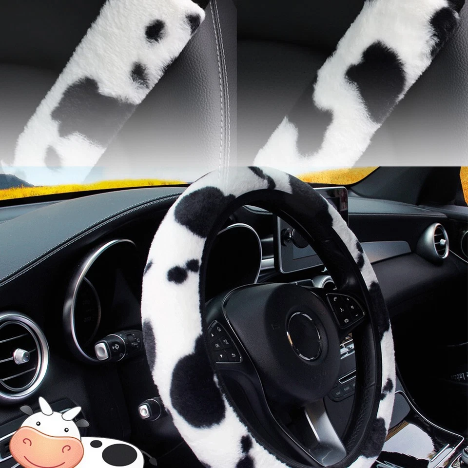 Stylish and Comfortable Car Steering Wheel Cover + Shoulder Pads 3pcs/set - Image 4 of 4