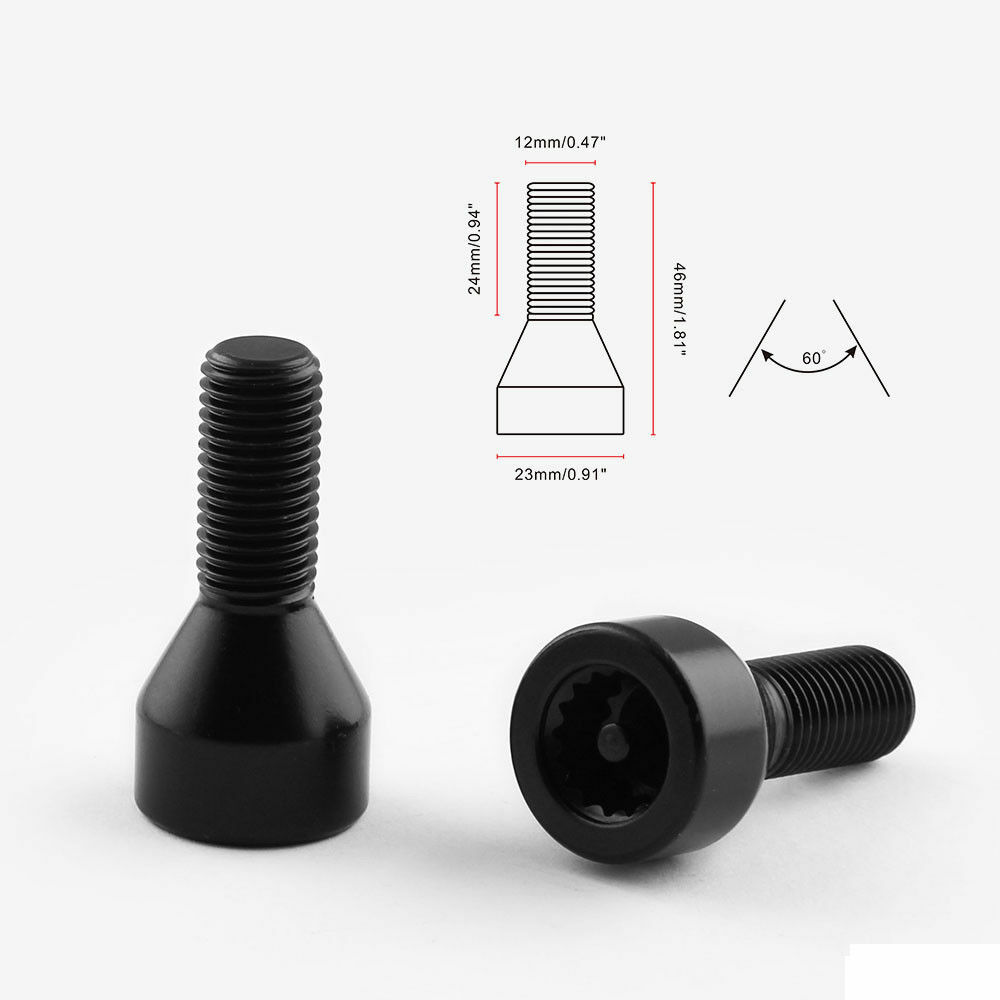 FOR BMW LOCKING SECURITY WHEEL BOLTS NUTS SET 36136786419 E46 E87 E90