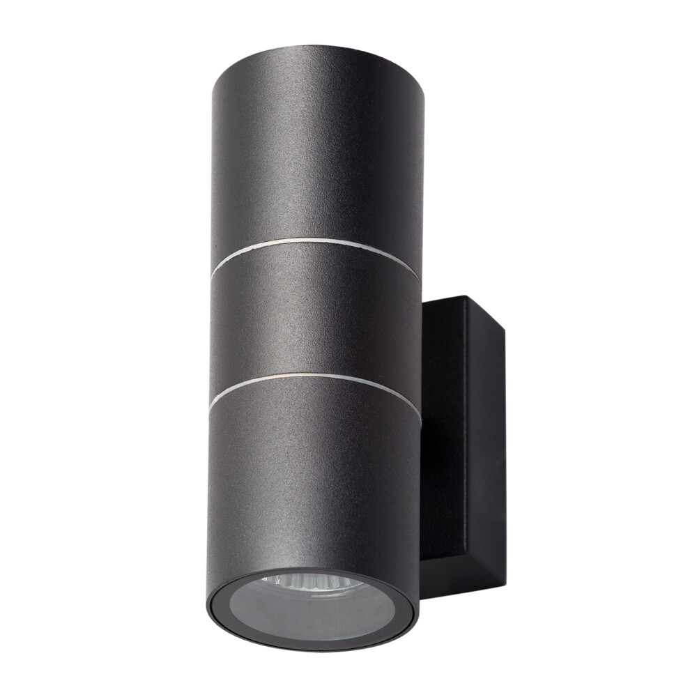 Litecraft Kenn Up & Down Outdoor Wall Light IP44 Fitting - Black Clearance