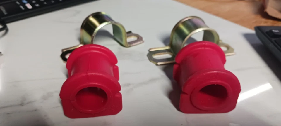 Juego de 2 bujes de barra estabilizadora 15/16 delanteros para Ford Mustang 65-73 pares Foto 4 de 4