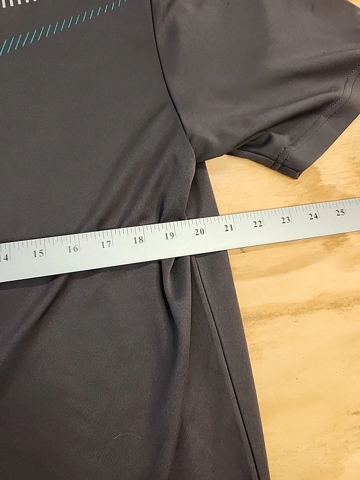 Polo de golf Grand Slam gris geométrico para hombre grande ligero poliéster Foto 3 de 4