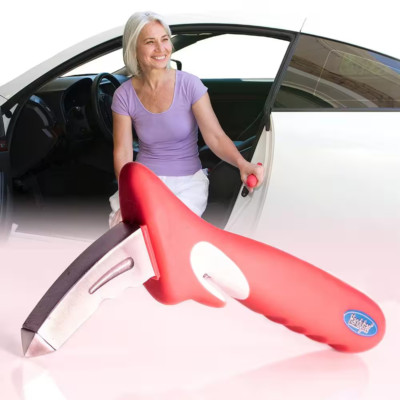 Steel Handybar 3-In-1 Vehicle Support Handle in Red