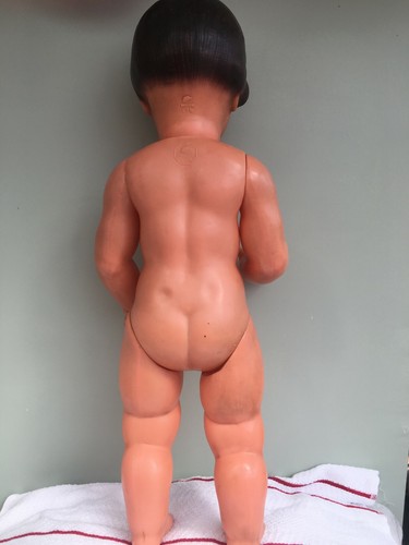 RARE Antique 1920s tanned Celluloid Petitcollin named "Colette" 47.5cm size - Picture 8 of 12