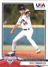 2019 Panini Stars and Stripes #2 Kyle Brnovich USA Collegiate National Team