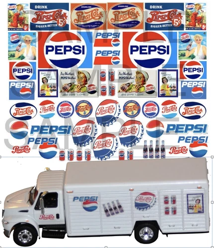 soda 1:64, 1:43, 1:32, 1:24 WATER-SLIDE DECALS FOR HOT WHEELS, SLOT CAR: