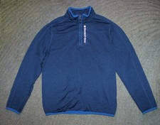 Vineyard Vines Boys Blue Long Sleeve 1/4 Zip Shirt Jacket - Size L 16 - EUC
