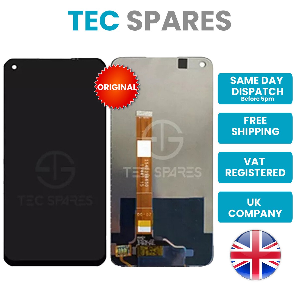 Display LCD Per Oppo A72 4G – Sostituzione Touchscreen Con Kit Attrezzi (Nero) - 2