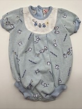 Vintage Buster Brown Baby Toddler Romper One-Piece Jumper 6-9 month Teddy Bear