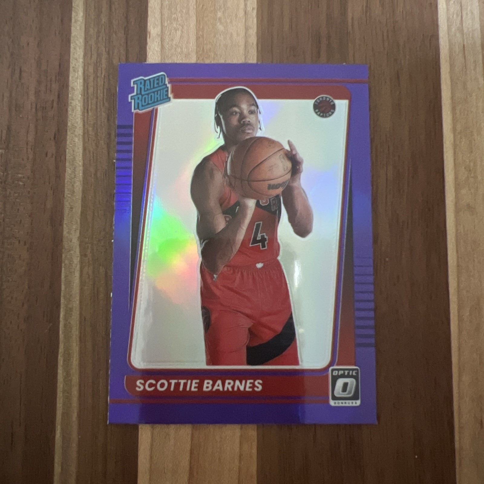 2021-22 Panini Donruss Optic - Rated Rookie Scottie Barnes #186 Purple Prizm
