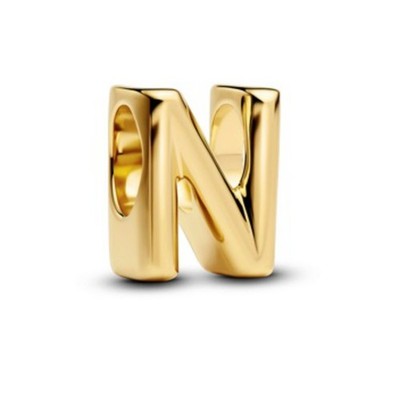 Bead - Vergoldet - Buchstabe N Mini