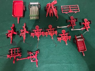 Vintage late 40s early 50s Silk Toys 14 Farm Implements Some very rare exc cond