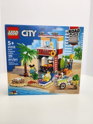LEGO 60328 Beach Lifeguard Station MIB Factory Sealed Retired