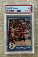 1984-85 Star - Michael Jordan Rookie Card #288 (RC) PSA 4 VG-EX Chicago Bulls