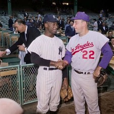 Johnny Podres & Al Downing-color  Colorized 8x10 Print-FREE SHIPPING