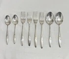 Gorham Celeste Sterling Silver 4pc Settings (x2) Atomic Starburst 330g No Knives