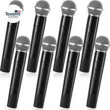 8 Pack Fake Microphone Prop Bulk Pretend Plastic Microphone Toy Fake Mic Pack fo