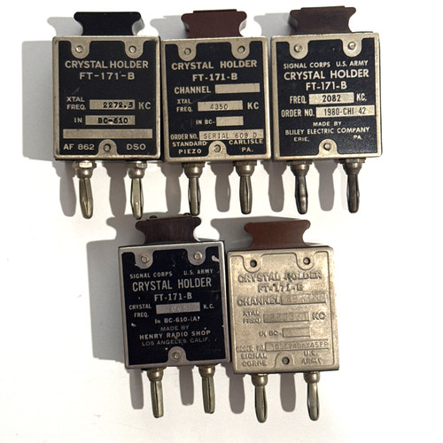 ONE crystal FT-171-B  from the LIST BELOW