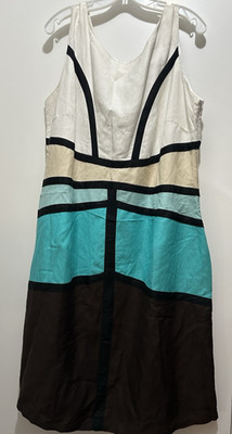 Lino USA Color Block Sleeveless Dress