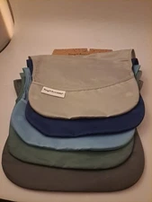 5 Pack Tiny Twinkle Feeding Bibs Assorted Colors Water Proof Mess Proof Unisex