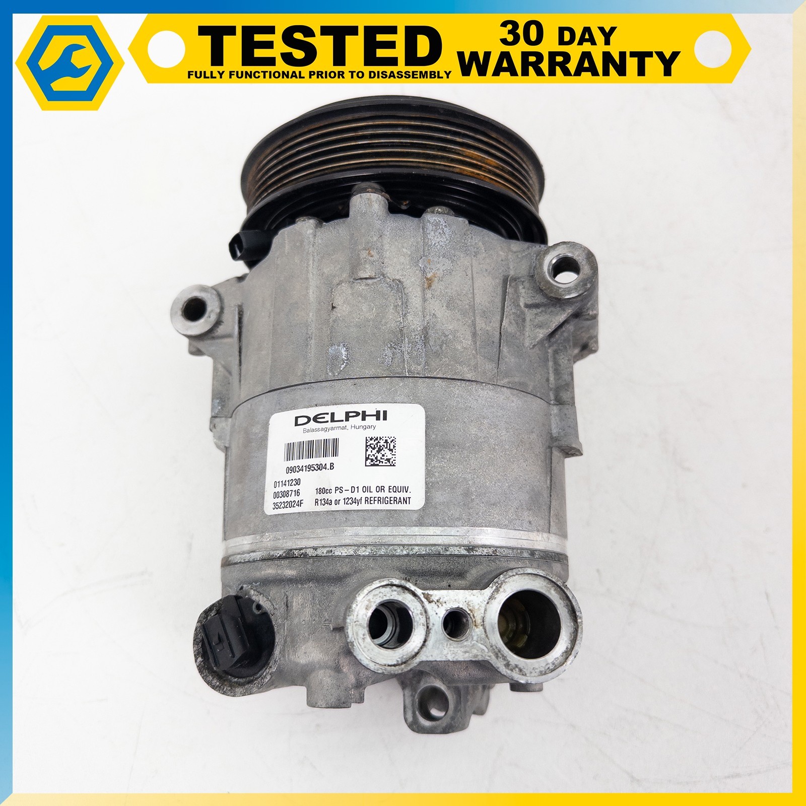 14-24 MASERATI GHIBLI QUATTROPORTE LEVANTE AC AIR CONDITIONING COMPRESSOR OEM