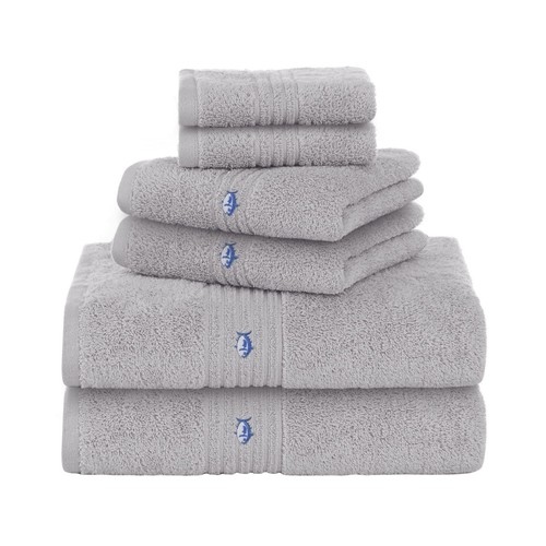 7134789 Performance 5.0 Cotton Blend 6 Piece Towel Set, Light Gray