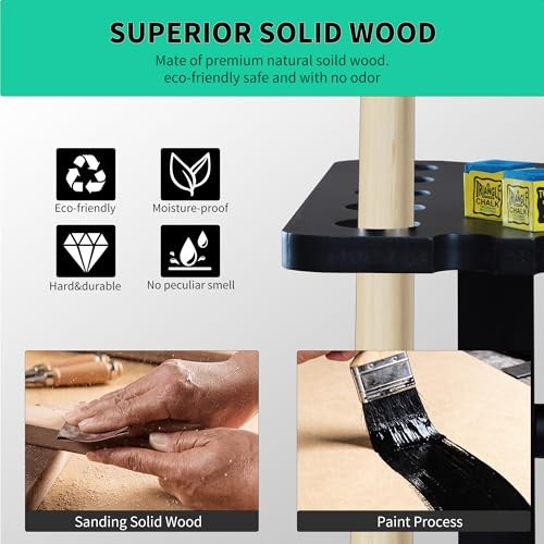 Pool Stick Holder-Pool cue holder floor stand with multiple storage ...