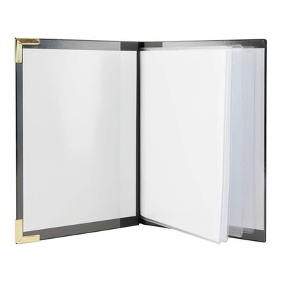 Speisekarte DIN A5 8 Seiten PVC schwarz SECURIT Basic Line für Café Bar