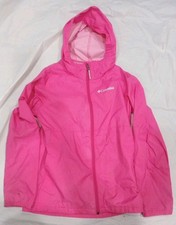 Medium 10/12 Girls Columbia Windbreaker Jacket Hot Pink