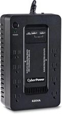 Cyberpower ST625U Standby UPS System, 625VA/360W, 8 Outlets 2 USB Charging Ports
