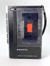 Vintage 70s Sanyo Mini Cassette Recorder M1001 Portable Player - Works/For Parts