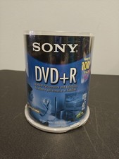 Sony DVD R 4.7GB 120min 1-16X Recordable Blank DVD Discs 100 Pack  New