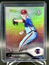2021 Bowman Platinum Spencer Howard #96 Philadelphia Philles Rookie