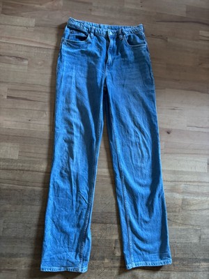 Jeans von H&M, hellblau, Größe 164, Loose Straight, High waist, Maße siehe Fotos