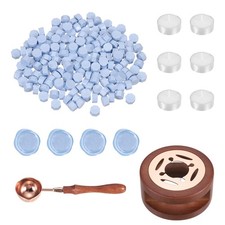 Wax Seal Kit, 150 Wax Beads, Candles, Smoke Purple