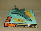 DINKY TOYS VINTAGE DIECAST #731 S.E.P.E.C.A.T. JAGUAR JET FIGHTER BOXED