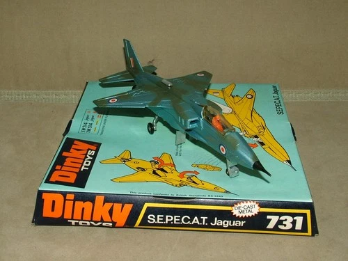 DINKY TOYS VINTAGE DIECAST #731 S.E.P.E.C.A.T. JAGUAR JET FIGHTER BOXED
