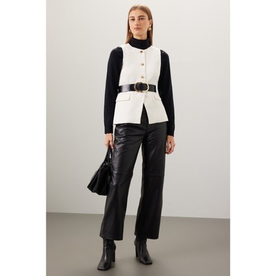 Veda Womens Leather Pants Black Size 8
