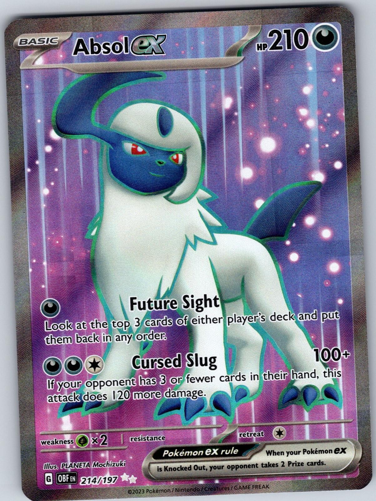 Absol ex 214/197 Ultra Rare Obsidian Flames Pokemon Holo Near Mint