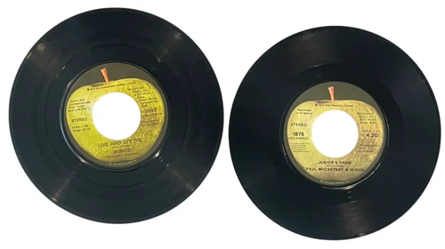 Paul McCartney & Wings - Live and Let Die / Junior's Farm - 7" Records LOT of 2