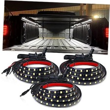 3Pcs 60 Inch Truck Bed Lights, Waterproof 12V LED Light Strip with 270 White